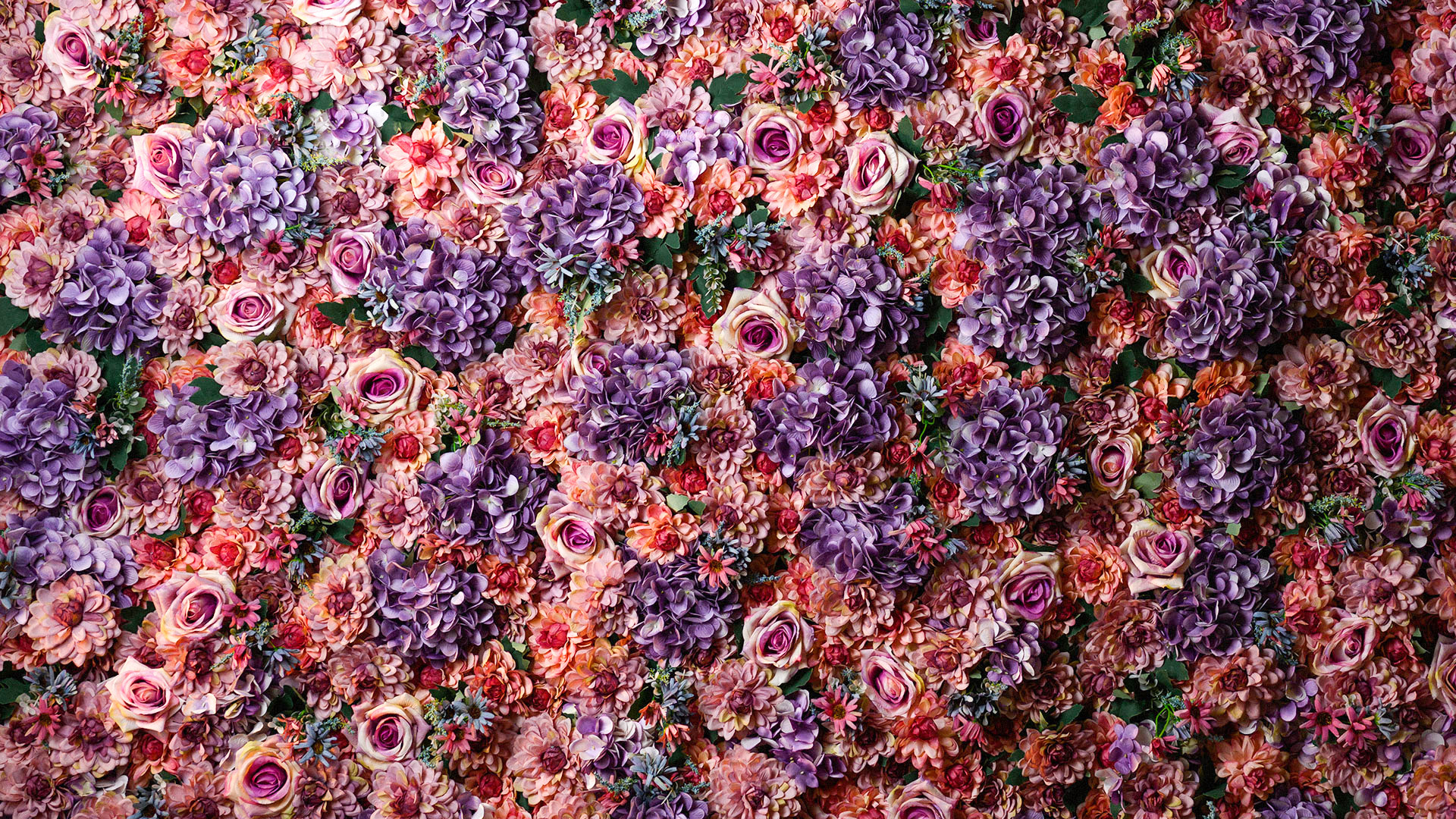 Lavender Garden Flower Wall Texture