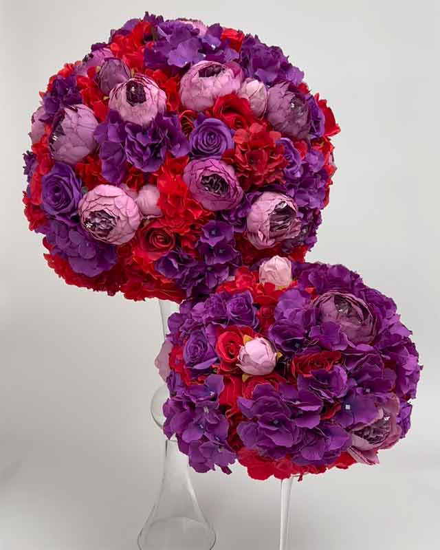 Video of the Purple Red Flower Centerpiece